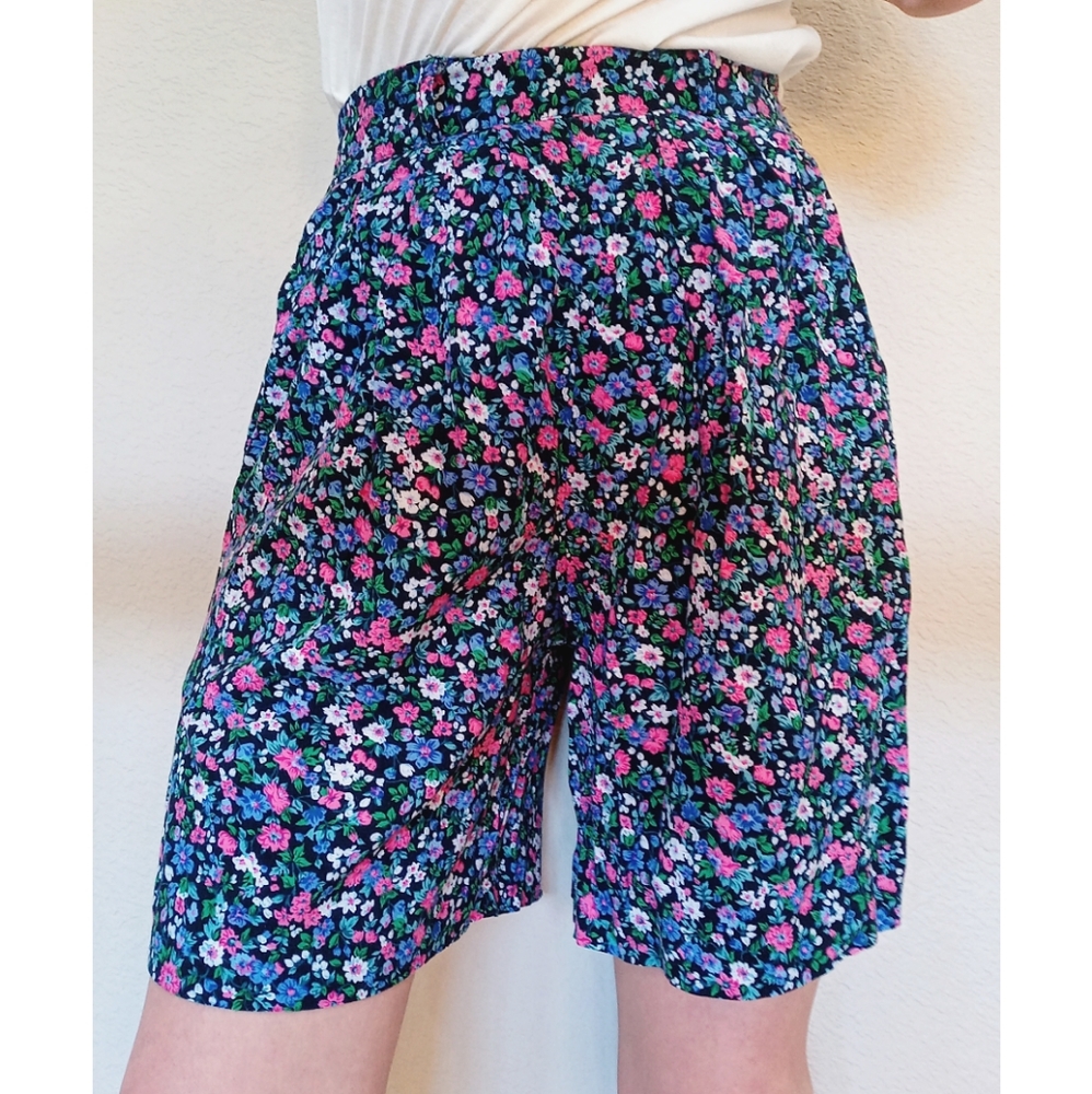 Braemar by Jeremy Scott vintage floral culotte shorts
